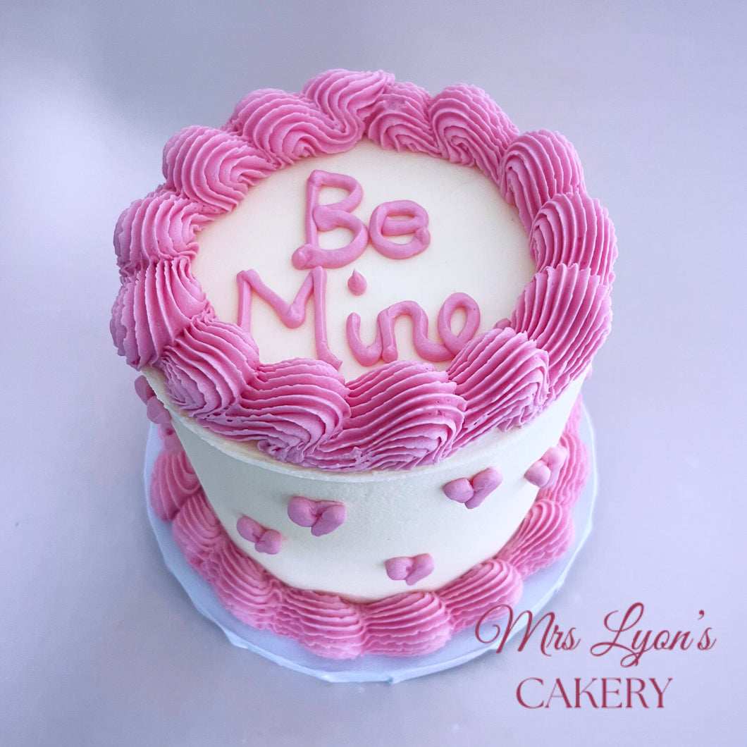 Valentine's Message Cake