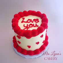 Load image into Gallery viewer, Valentine&#39;s Message Cake
