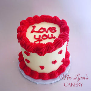 Valentine's Message Cake